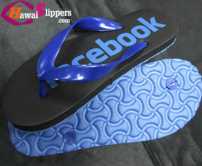 Colorful Sole Facebook Printed Slippers