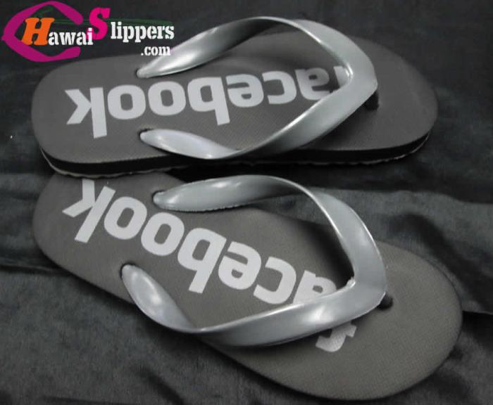 Pvc Strap Printed Facebook Slippers