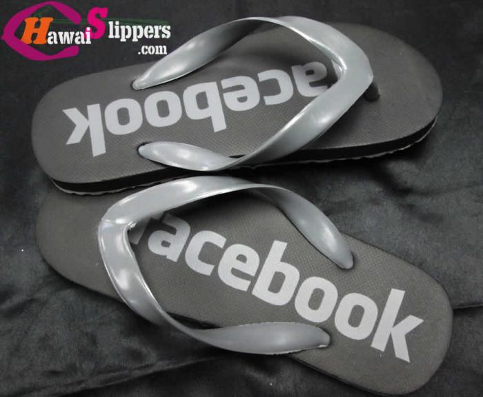 Printed Facebook Slippers