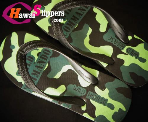 commando printed rubber slipper