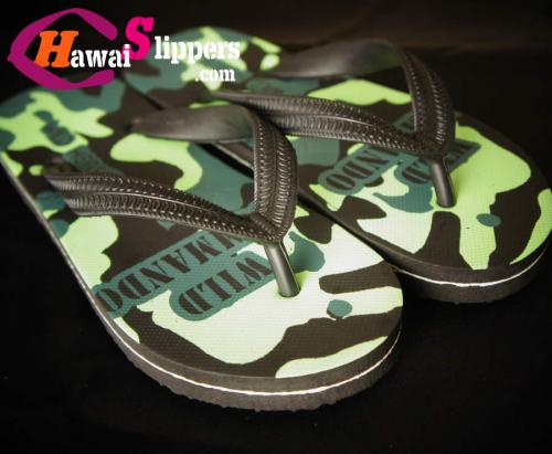 Army Screen Printed Commando Rubber Slippers