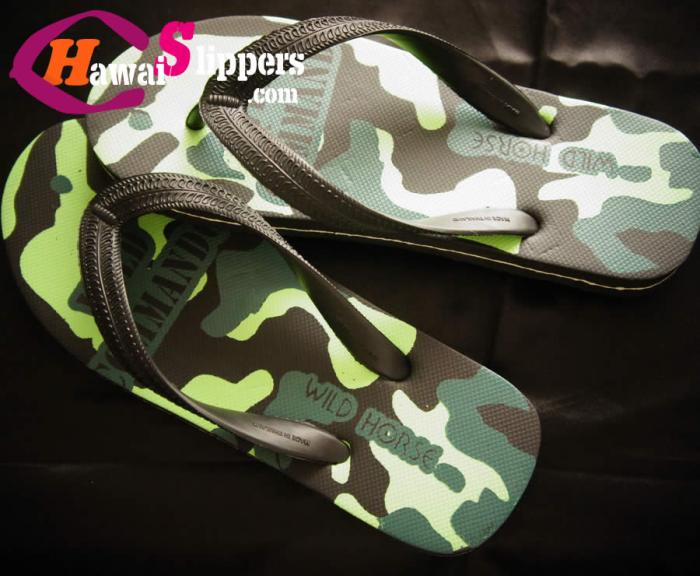 Made In Thailand Commando Printed Rubber Slippers
