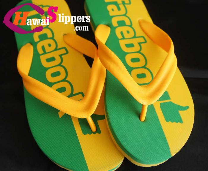 Facebook Like Button Printed Slippers